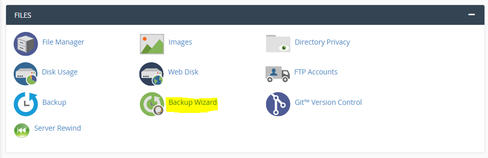 WordPress backup options